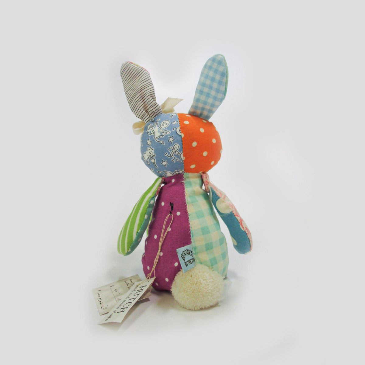 RETIRED - Hutch Studio - Bunny in Blue Stripes- One Of A Kind Bunny