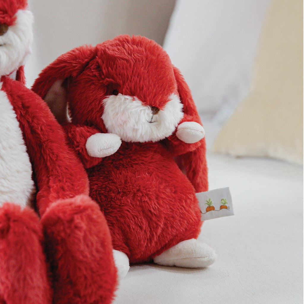 RETIRED - Tiny 8” Nibble Bunny - Cranberry