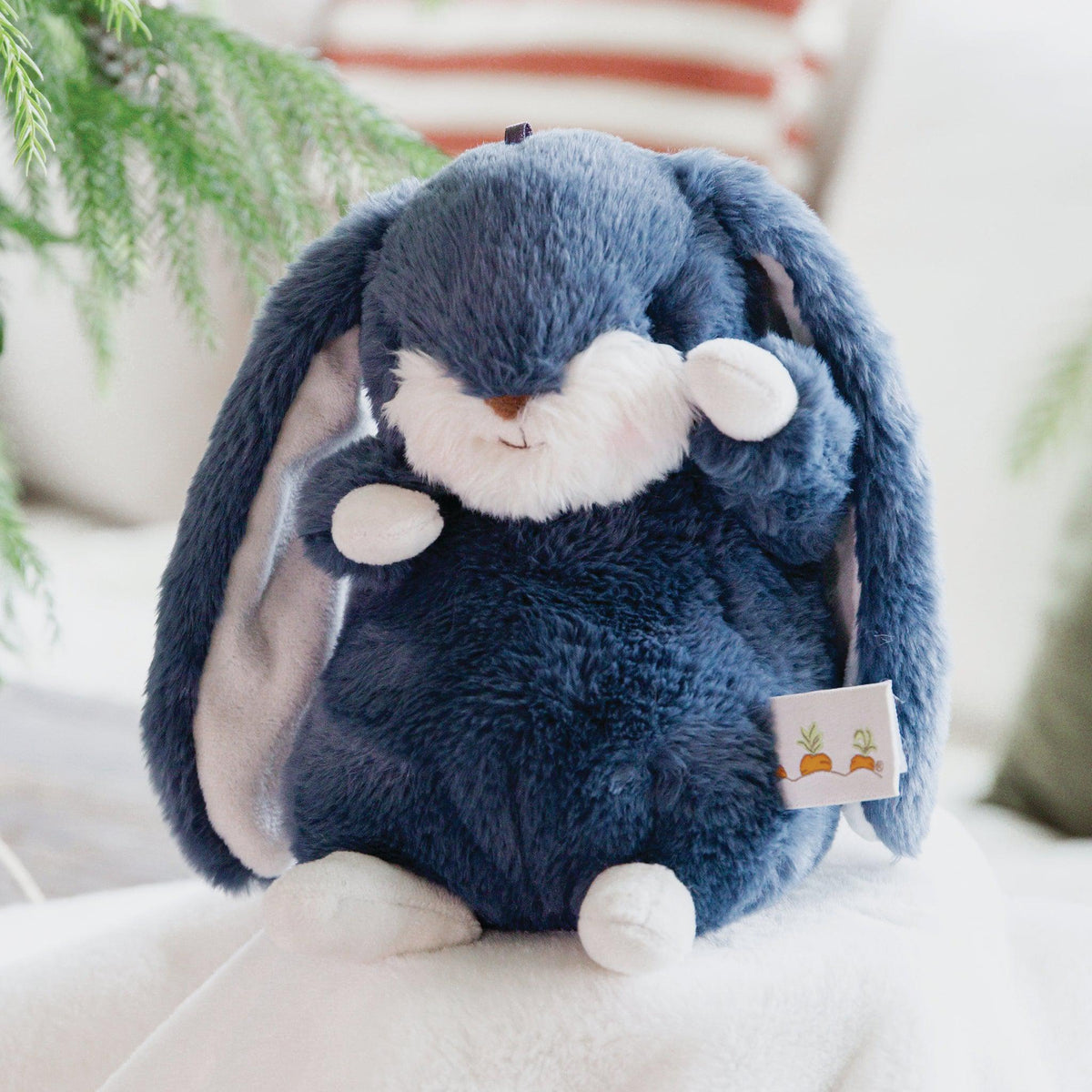RETIRED - Tiny 8” Nibble Bunny - Starry Night Blue