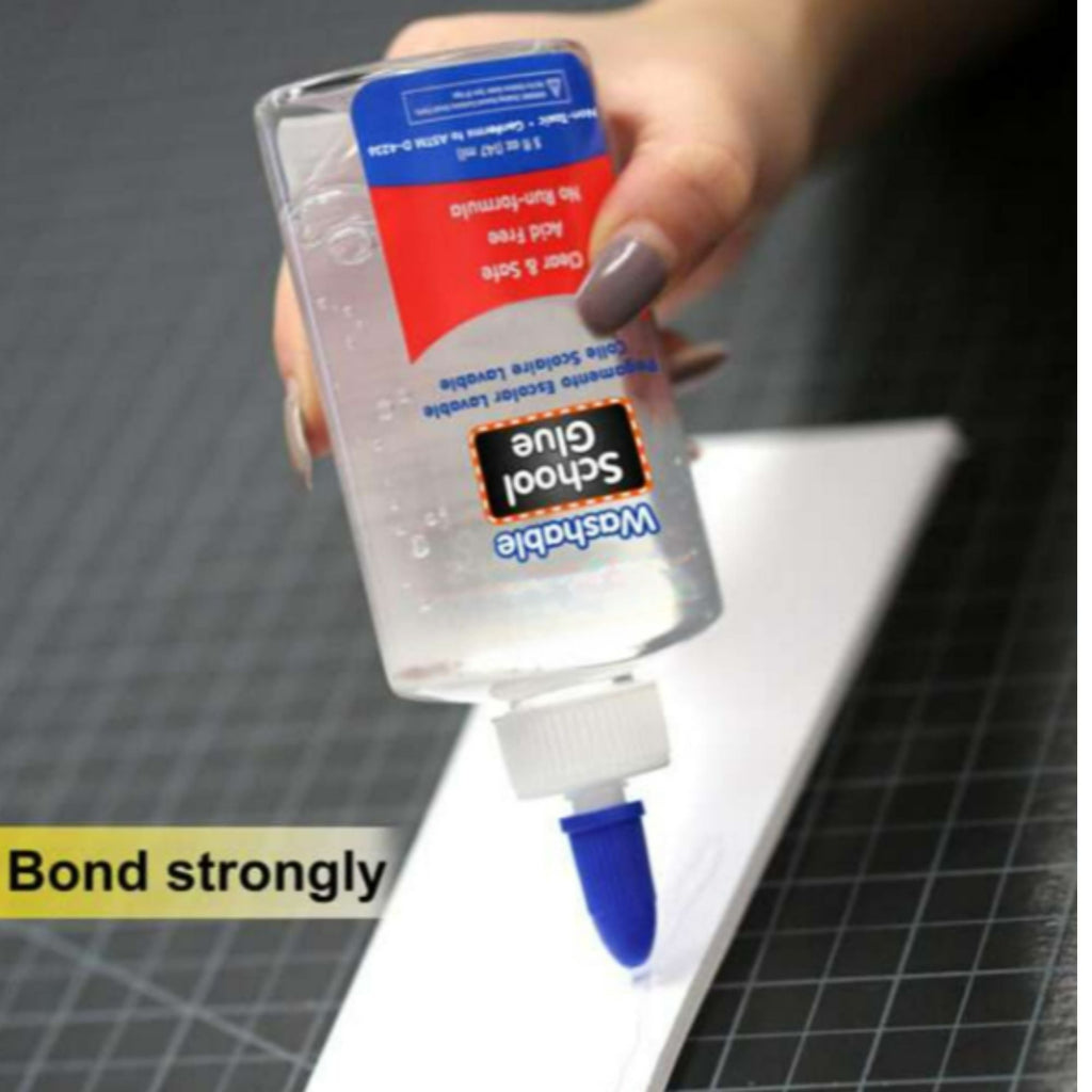 Clear School Glue Classroom Bundle | 12-Pack of 5 oz. Non-Toxic, Washable Slime & Craft Glue