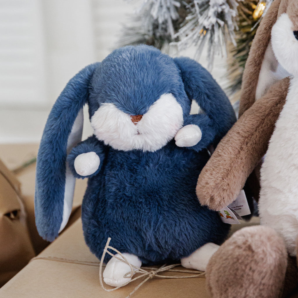RETIRED - Tiny 8” Nibble Bunny - Starry Night Blue