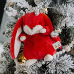 RETIRED - Tiny 8” Nibble Bunny - Cranberry