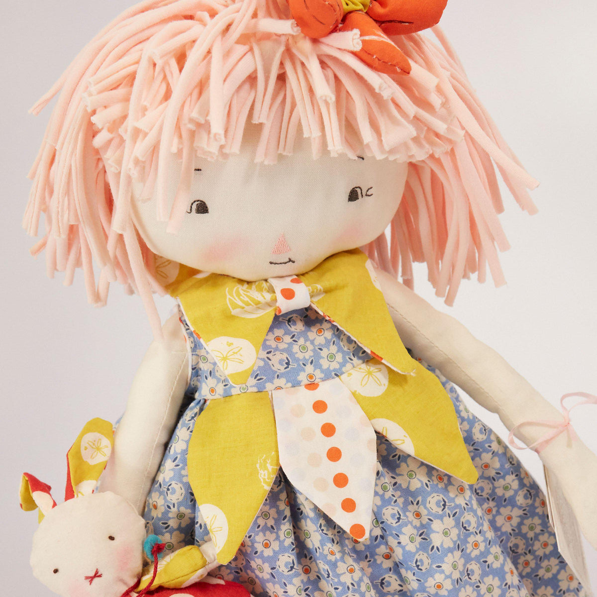 RETIRED - Hutch Studio - Belle Bluebell & Bun Bun - Make and Mend One of a Kind Doll