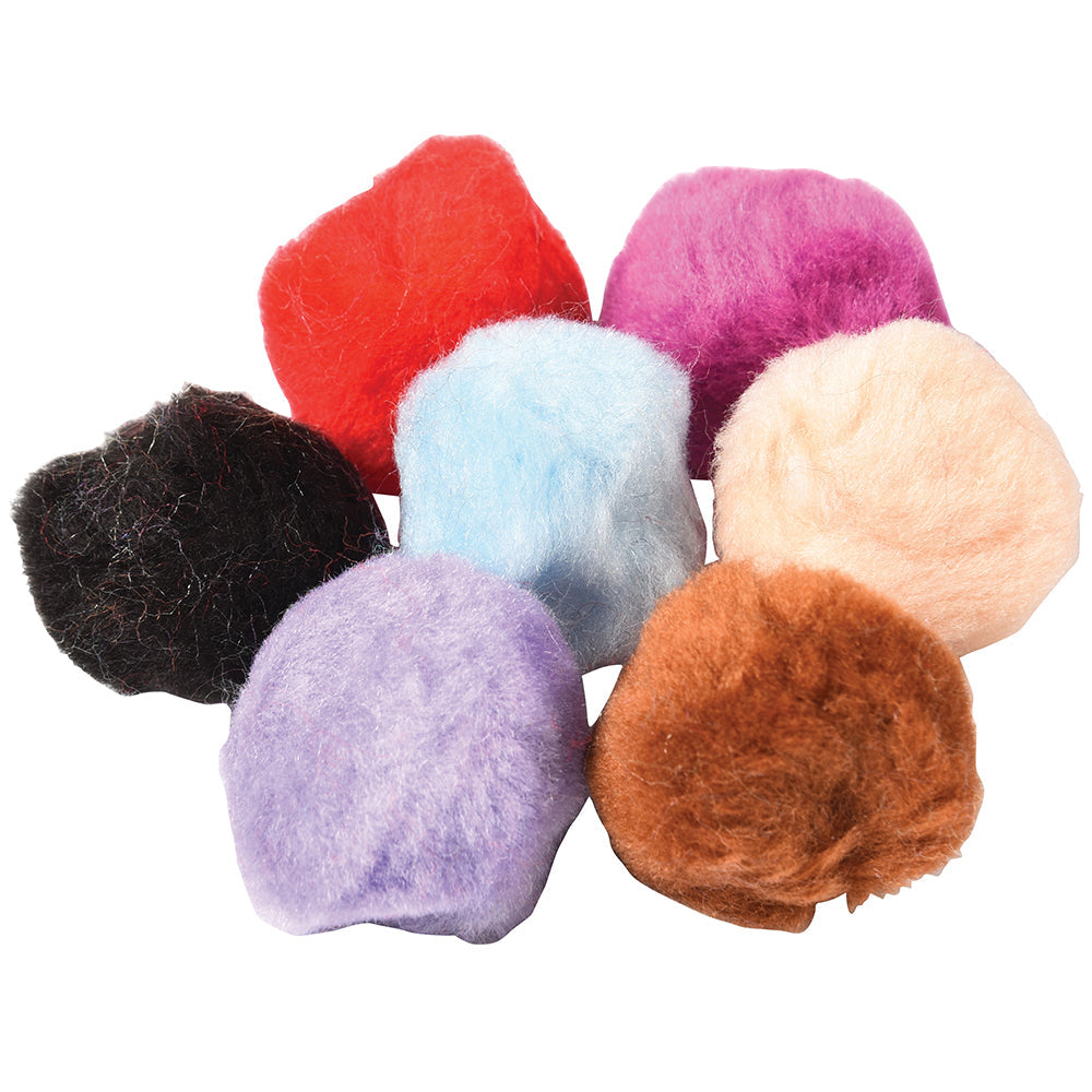 Pound of Pom Poms | Assorted Colors & Sizes for Arts, Crafts, and Sensory Play