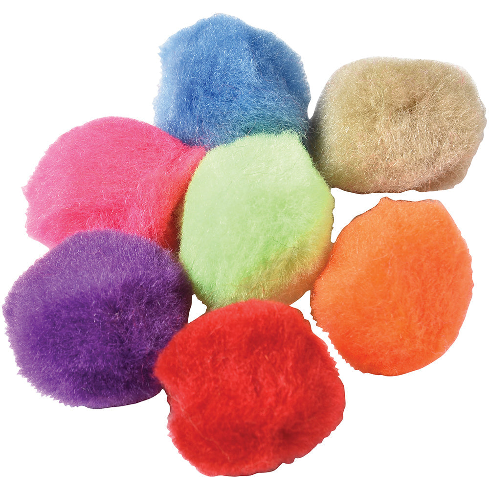 Pound of Pom Poms | Assorted Colors & Sizes for Arts, Crafts, and Sensory Play