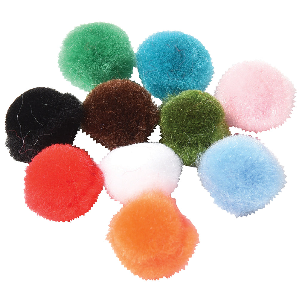 Pound of Pom Poms | Assorted Colors & Sizes for Arts, Crafts, and Sensory Play