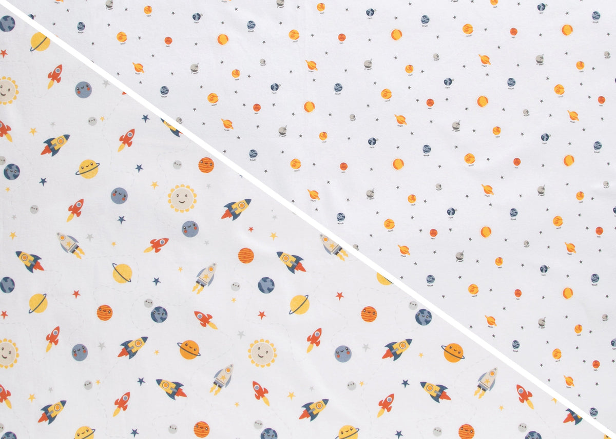 100% Cotton Flannel Baby Receiving Blankets - 2 Pack