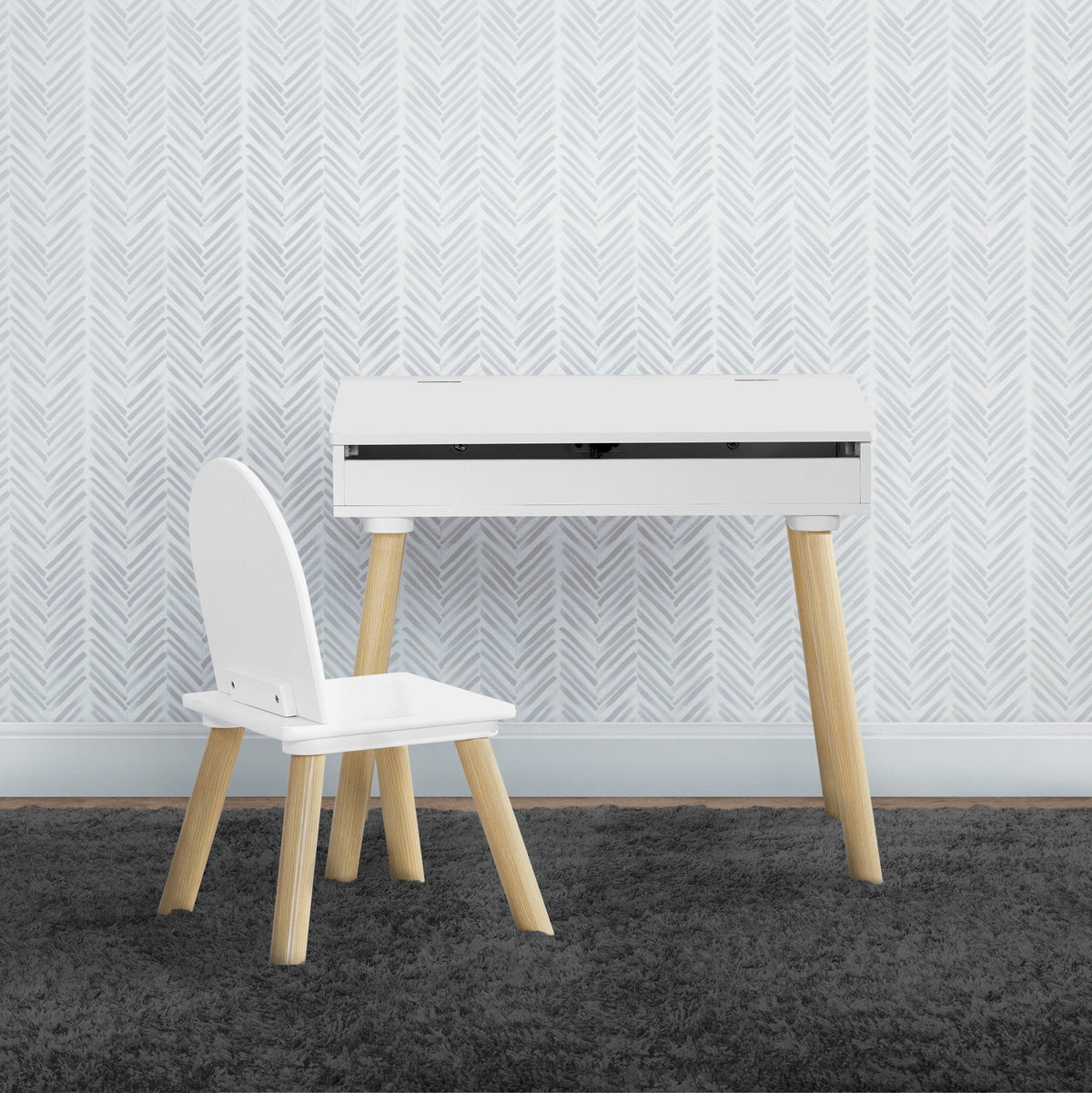 Ollie Lift-Top Desk and Chair Set for Toddlers & Up