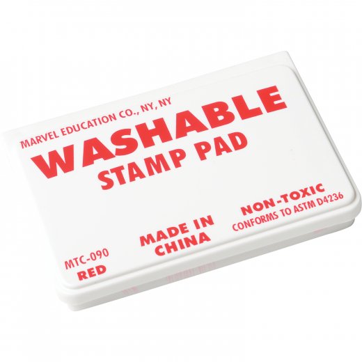 Washable Stamp Pad Bundle | Set of 4 Non-Toxic Ink Pads in Bright Colors