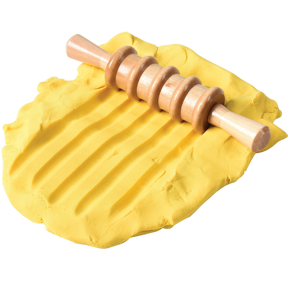 Clay Impression Rollers | Set of 6 Patterned Wooden Rolling Pins