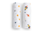 100% Cotton Flannel Baby Receiving Blankets - 2 Pack