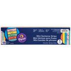 3x12 Mini Sentence Strips | 100-Pack Double-Sided Ruled in Assorted Colors