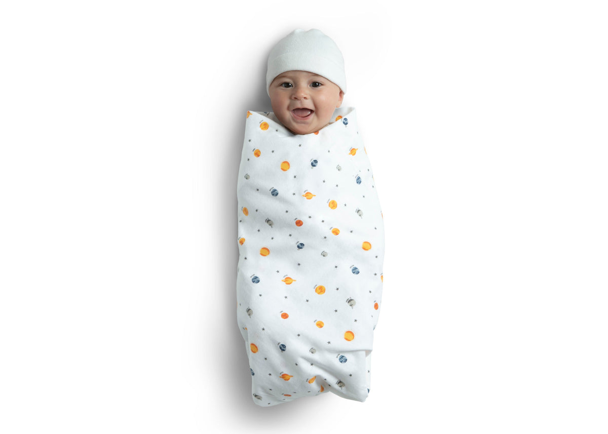 100% Cotton Flannel Baby Receiving Blankets - 2 Pack