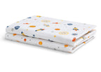 100% Cotton Flannel Baby Receiving Blankets - 2 Pack
