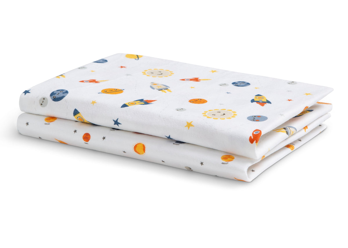 100% Cotton Flannel Baby Receiving Blankets - 2 Pack