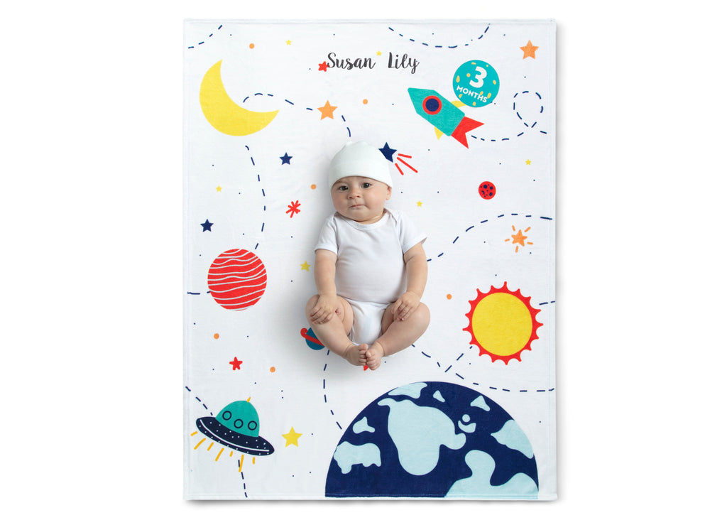 Personalized Milestone Baby Blanket