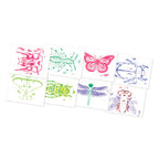 16-Piece Insect Rubbing Plates Set | Hands-On Texture Art & STEM Craft Kit