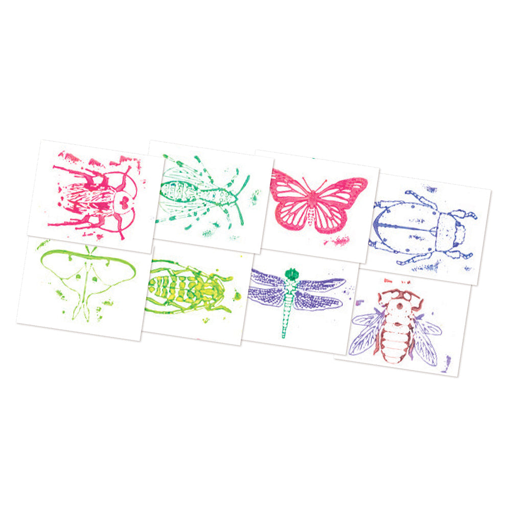 16-Piece Insect Rubbing Plates Set | Hands-On Texture Art & STEM Craft Kit