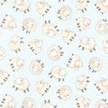 RETIRED - Fabric - Good Friends Farm Collection -  Sheep - 1/4 yd