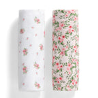 100% Cotton Flannel Baby Receiving Blankets - 2 Pack