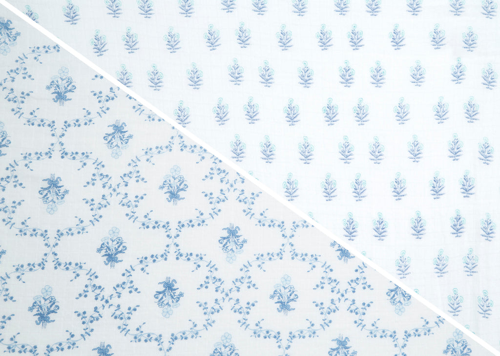 100% Cotton Muslin Baby Receiving Blankets - 2 Pack