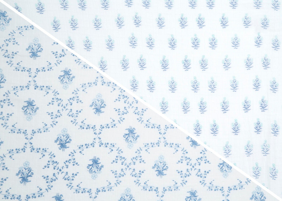 100% Cotton Muslin Baby Receiving Blankets - 2 Pack